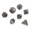 7pcs Hollow Brass Polyhedral Dice Set, Clear Coating, Durable Game Toy 14