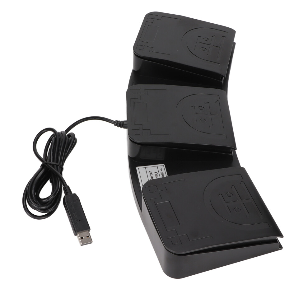 Usb Foot Pedal Triple Keys Midi Controller, Mechanical Switch, Wired 8701375608861