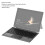 Wireless Bluetooth Keyboard with Touchpad for Pro 3/4/5/6/7+ 33ft Range Black 5
