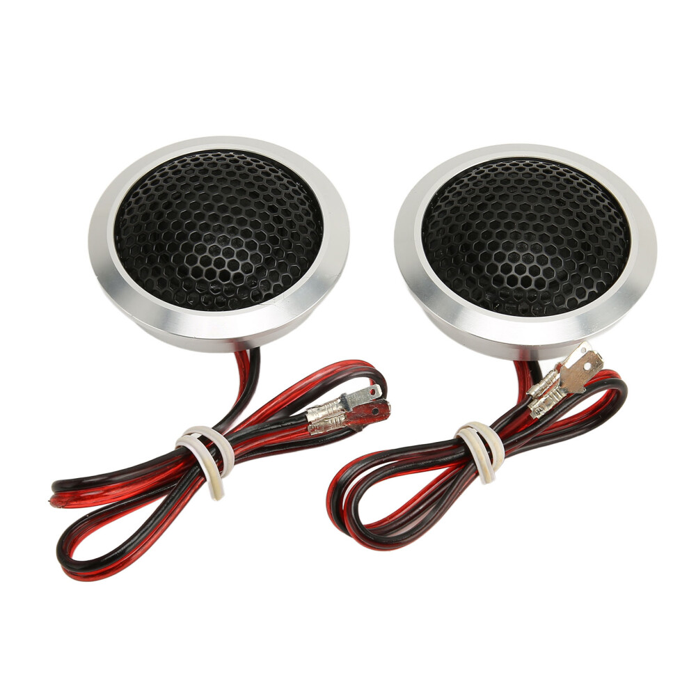 150W 2 Way Stereo Dome Tweeter For Car Audio Systems Silver/Black 5061372400794