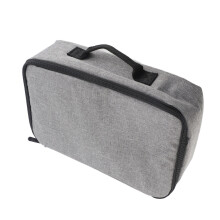 Leichte Nylon-Projektortasche 13,6 x 7,9 x 4 Zoll für Reisen mit Griff, Grau