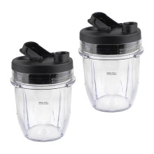 Części Zamienne 12oz Kubek z Pokrywką, Kompatybilny z Blenderem BL450 BL480 BL640 BL680 BN400 BN751 BN801 2 Sztuki