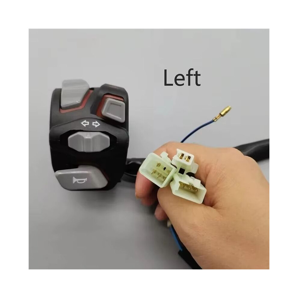 7/8In 22Mm Universal Motorcycle Handlebar Head Warning Turn Flash Signal Horn Start Button With Led A Light 6031344316643