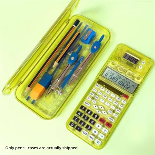 Funções Calculadora Científica de Engenharia com Display de 2 Linhas e Transferidor Compasso Calculadora de Funções Multifunções 1