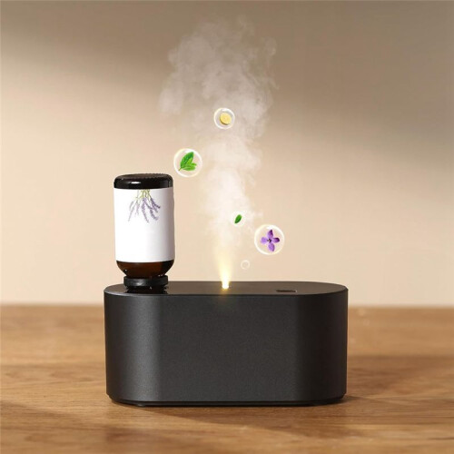 Waterless Diffuser for Essential Oil Nebulizer, Scent Air Machine, Aromatherapy Atomizing Diffuser Black 1