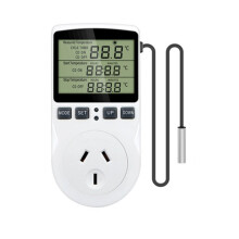 Intelligente Digitale Temperatuurregelaar AU-Schakelaar, Stopcontact 10(2)A 240V - Max. 2400W. U LCD-Scherm