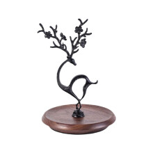 Sieradenhouder, Herten-Sieradenboomhouder, Organizer voor Ringen, Kettingen, Armbanden, Charmante Woondecoratie, Zwart