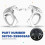 For  Ix35 TUCSON 2010-2015 Car Multi-Function Cruise Control Steering Wheel Buttons with  Button 6