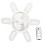 Socket Fan Light Small Ceiling Fans Adjustable Speeds Folding Leaf Lamp with Remote 3 Colors Dimmable LED Bulb 1