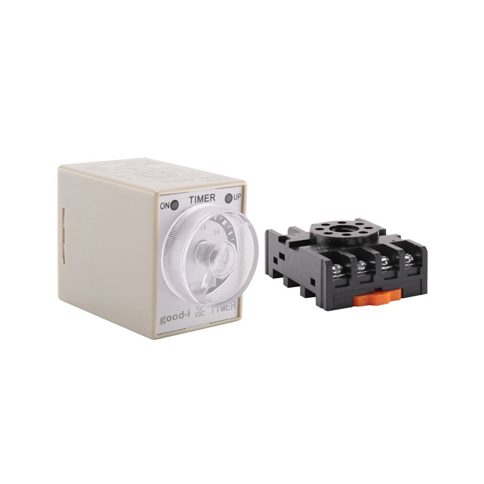 12V 0-30 Seconds 30S Electric Delay Timer Timing Relay Dpdt 8P W Base 4711138607240