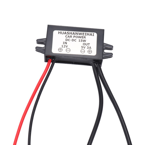 Converter 12V to 5V 3A Double 2 USB to Auto Power Regulator Voltage Step Down 2