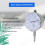 Dial Indicator Gauge 0-10mm Meter Precise 0.01 Resolution Concentricity Test 10
