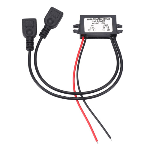 Converter 12V to 5V 3A Double 2 USB to Auto Power Regulator Voltage Step Down 1