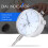 Dial Indicator Gauge 0-10mm Meter Precise 0.01 Resolution Concentricity Test 8