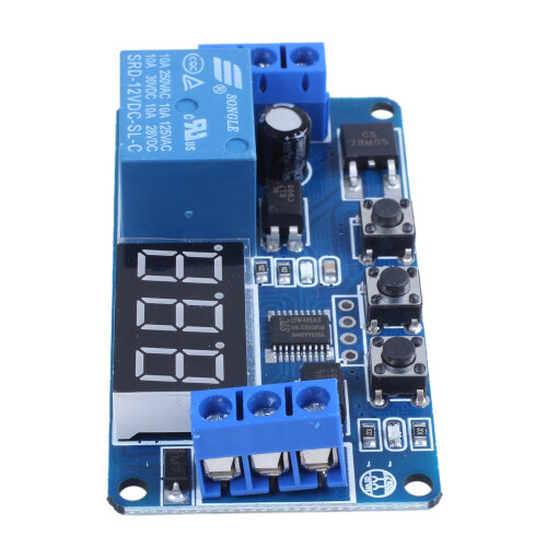 Automation  12V LED Display Digital Delay Timer Control  Relay Module 1