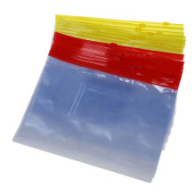 20PCS Plastico Deslizador Cremallera Bloqueo Bolsa Archivos Soporte para Papel A5