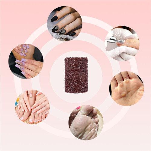 100 PCS Nail Drill Sanding Band Machine Replacement Bits Pedicure (80 ) 2