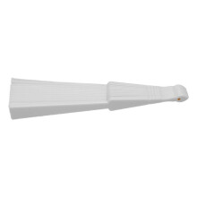 Eventail pliable a main Tissu en plastique pour dames hommes blanc