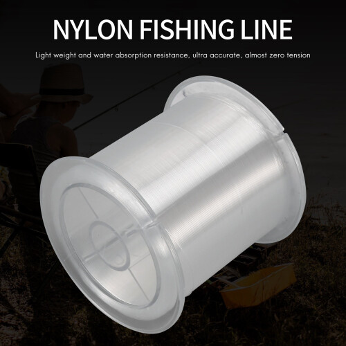Linea da pesca in nylon monofilamento da 500M 0.32mm trasparente 1