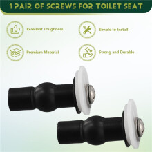 1Paar Schrauben fuer Toilettensitz Toilettendeckel Klodeckel Toilette WC Sitz Deckel Schwarz