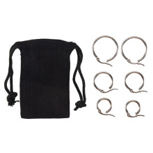 3 Paia di Orecchini 15mm 20mm 25mm In Acciaio Inox  Orecchini Donna Argento