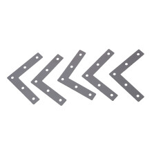 Angle Plate Corner Brace Flat L Shape Repair Bracket 80mm x 80mm