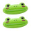 2 Pcs Green Plastic Frog Shaped Toothpaste Squeezers 1