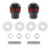 1 Pair Motorcycle Skull Number Plate Frame Screws Fitting Screw Black 1