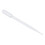 100 Pcs Clear White Plastic 7.1" Long Liquid Dropper Pasteur Pipette 3ml 1