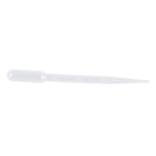 100 Pcs Clear White Plastic 7.1" Long Liquid Dropper Pasteur Pipette 3ml 1