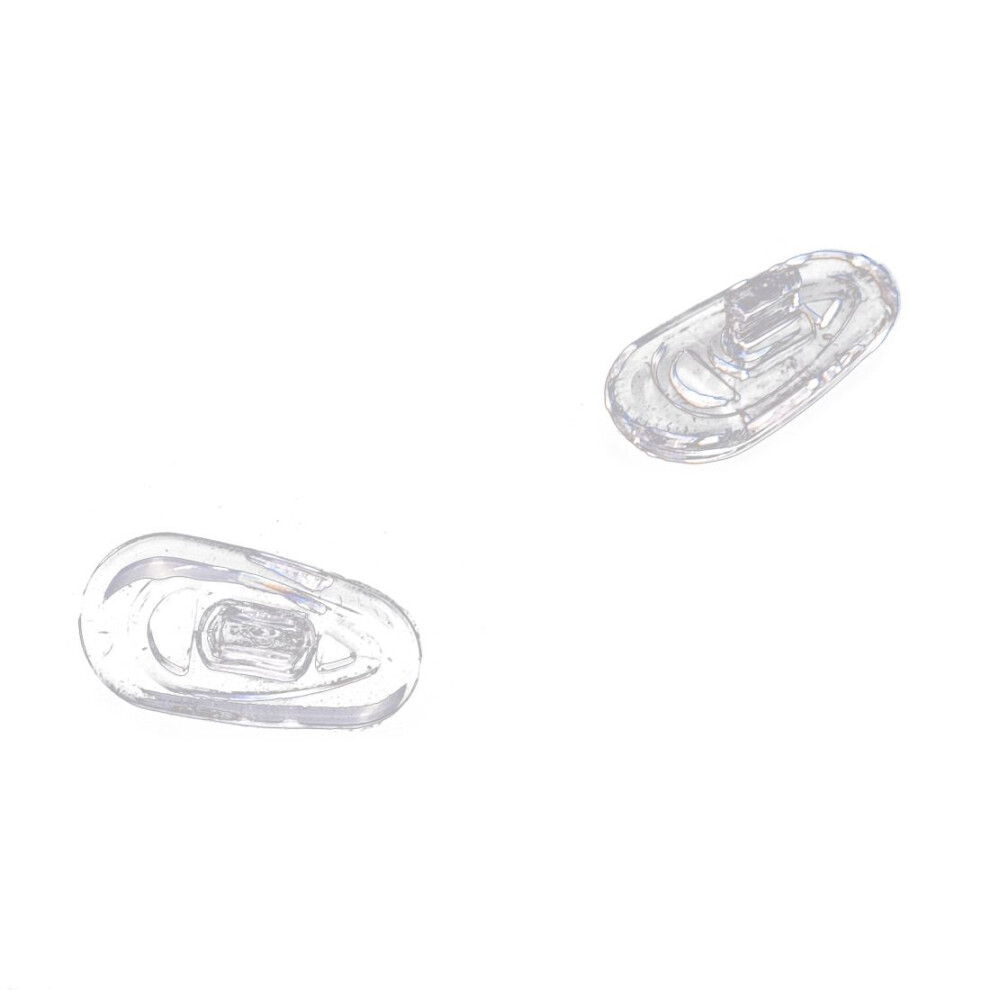 25 Pairs Silicone Eyeglass Nose Pads Oval Push
