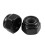 M2.5x0.45mm Zinc Plated Nylon Insert Hex Lock Nuts Black 50pcs 6