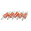 5 Pcs Red Clear Plastic Air Pump Check Valves For Fish Tank Aquarium 2