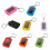 10X  Solar Power Rechargeable 3LED Flashlight Keychain Light Torch  New - green 4