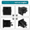 Prise de courant CA 125V 15A Prise de sortie USB Noire 7