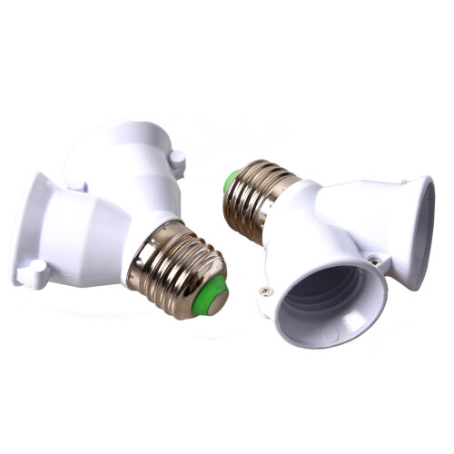 2x E27 Adapter E27 to Dual Vis Bayonet Converter