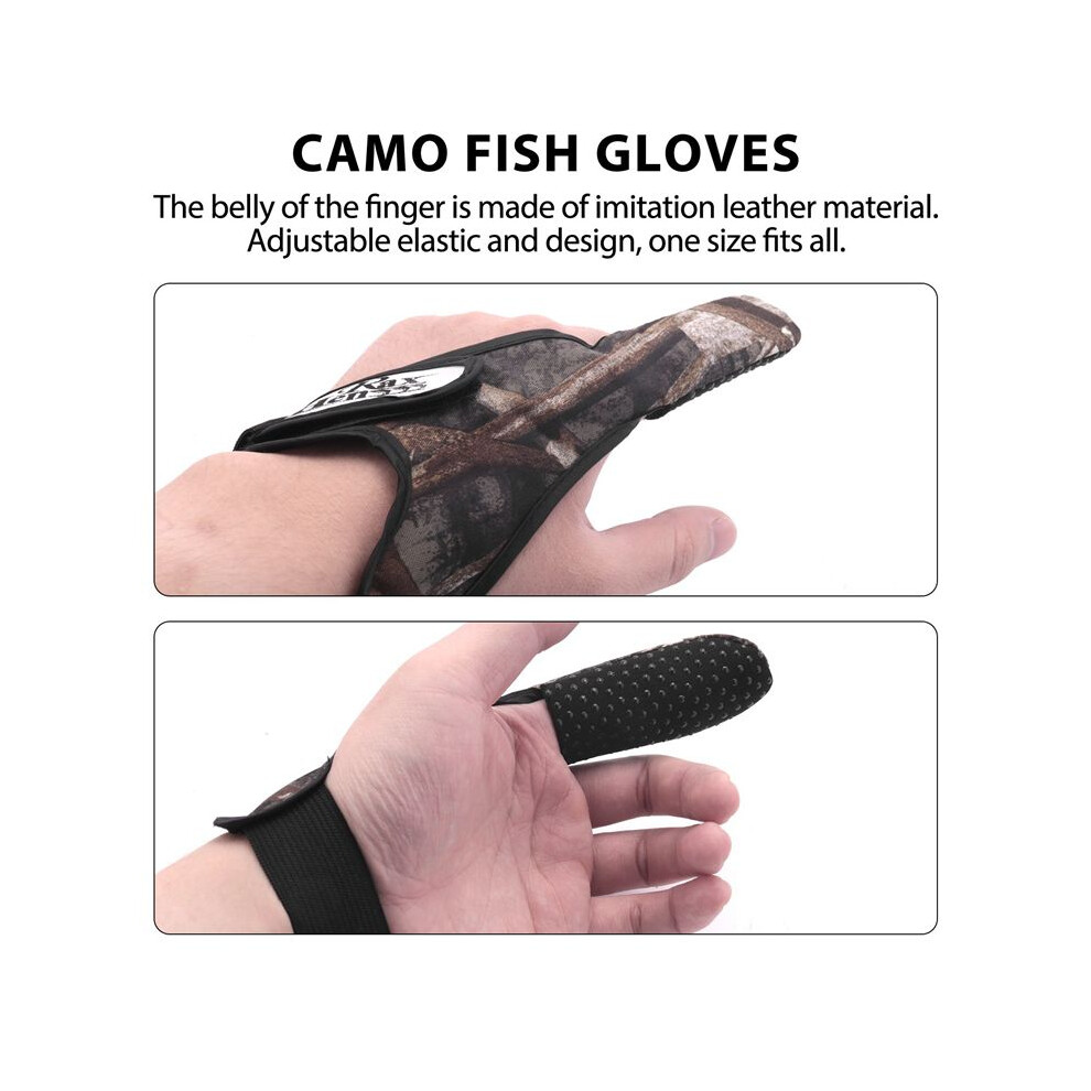 Casting Glove Finger Stall Protector Sea Fly Carp Fishing Camouflage 4711013157464