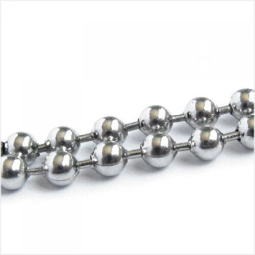 Stainless Steel Bead Metal Bead Necklace Chain 2
