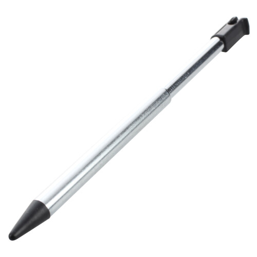 3 Pcs Silver Tone Black Plastic Stylus for  3ds 2