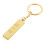 Faux 9999 Miniature Gold Tone Bar Pendant Key Chain 1