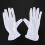 Pair Protective Anti-Slip White Cotton Work Driving Gloves 2