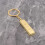 Faux 9999 Miniature Gold Tone Bar Pendant Key Chain 5