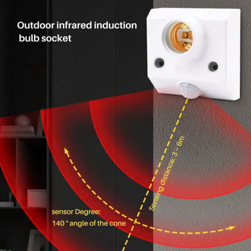 Basisanschluss IR-Lampen Birnen Bewegungsmelder 1