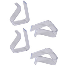 4 Piezas de Clips de tela de mesa de Plastico Transparente para casa fiesta 20mm-35mm