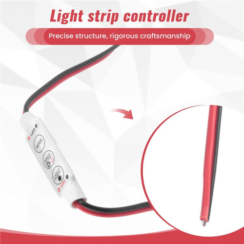 3 keys Controller Dimmer for 3528 5050 LED Single Color Strip Light  12V 144W 1