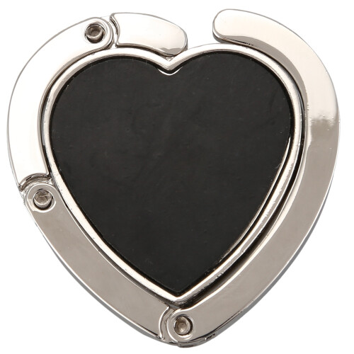 Heart-Shape Foldable Purse Handbag Hanger Hook Holder 2