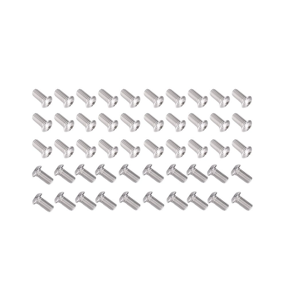 M6x12mm Stainless Steel Hex Socket Button Screws 50 Pcs 4712490076835