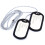 Kettingketting Hanger 2 Plaat Identiteit Dog Tag Legering Mode Heren 1