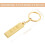 Faux 9999 Miniature Gold Tone Bar Pendant Key Chain 6