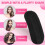 2 Pcs Black Sponge Hair Clip Volume Bumpit Padding Bun Updo 4